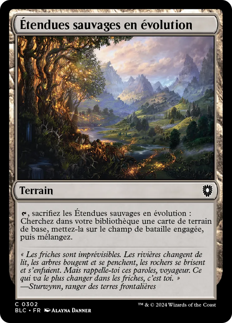 Étendues sauvages en évolution — Bloomburrow Commander — Magic: The Gathering