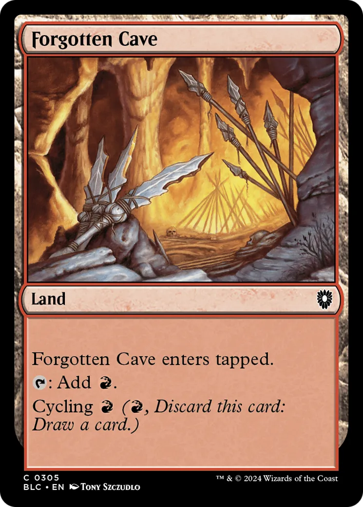 Forgotten Cave — Bloomburrow Commander — Magic: The Gathering