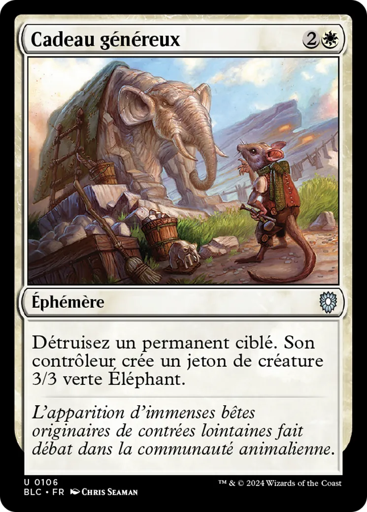 Cadeau généreux — Bloomburrow Commander — Magic: The Gathering