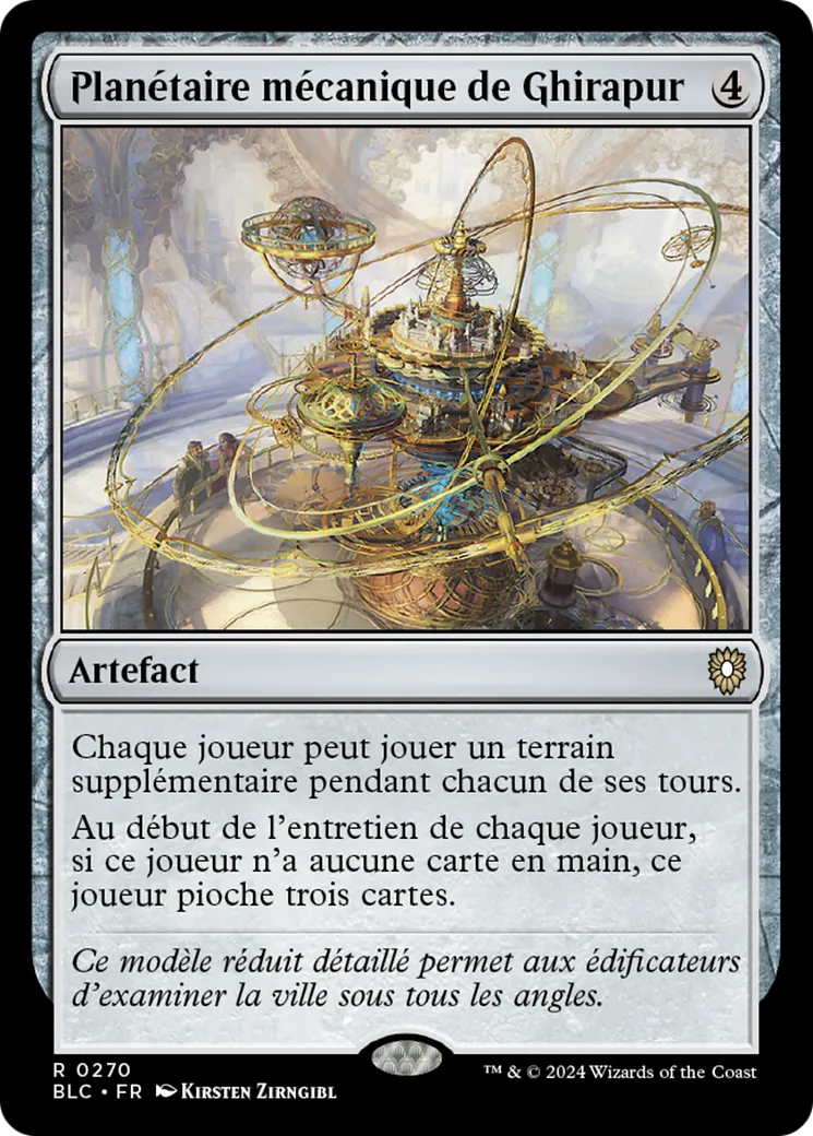 Planétaire mécanique de Ghirapur — Bloomburrow Commander — Magic: The Gathering