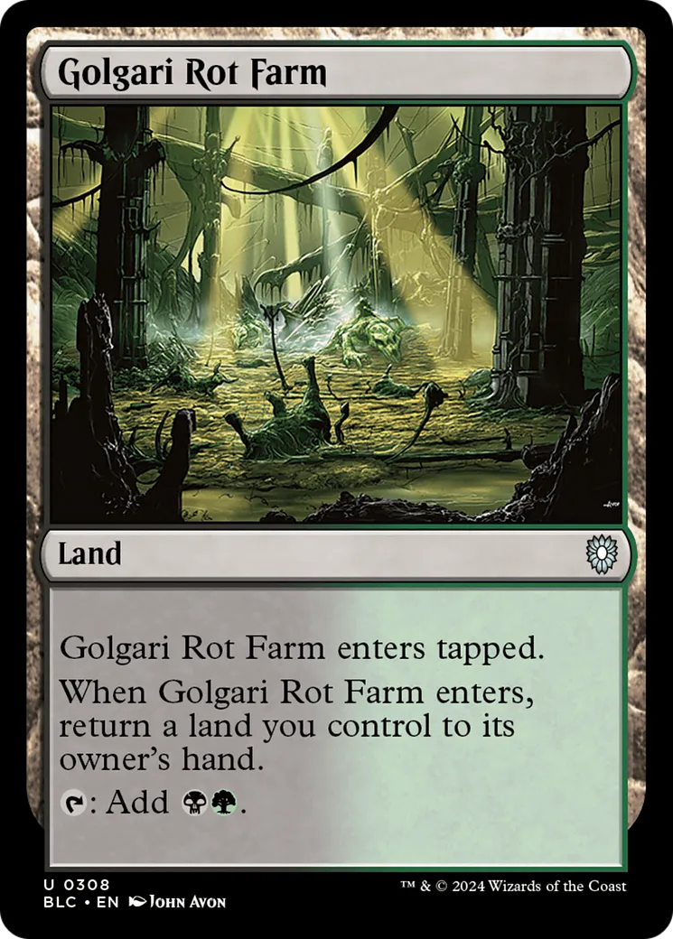 Golgari Rot Farm — Bloomburrow Commander — Magic: The Gathering