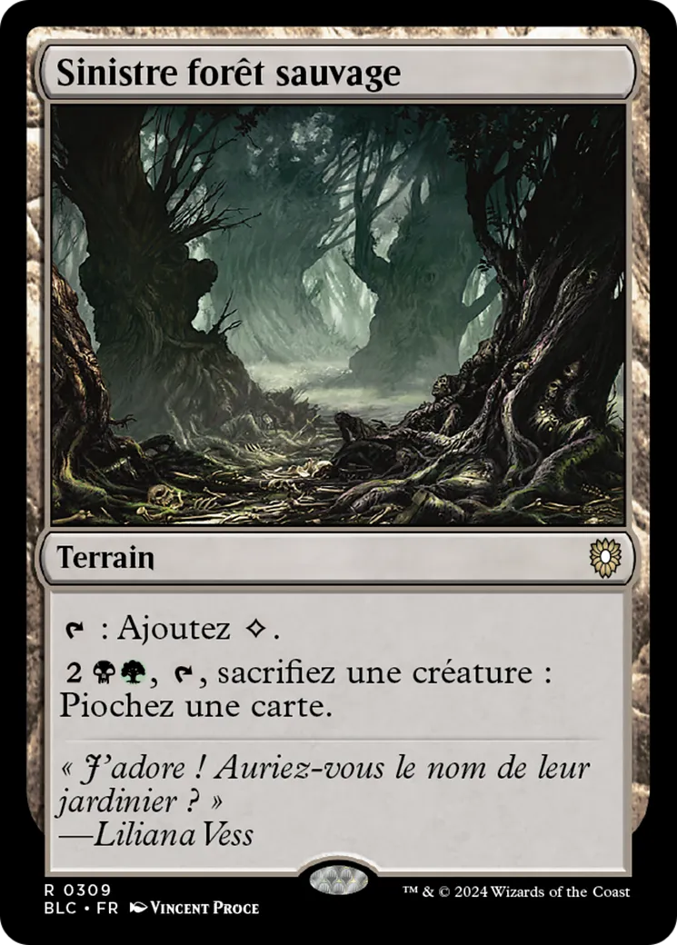 Sinistre forêt sauvage — Bloomburrow Commander — Magic: The Gathering