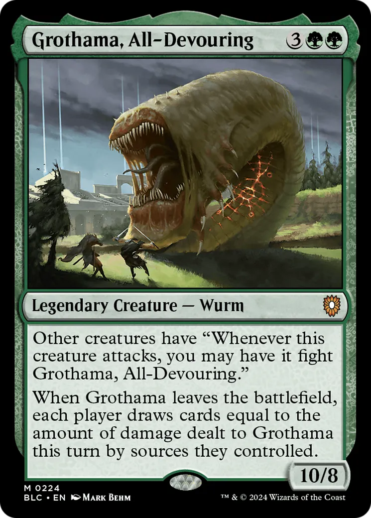 Grothama, elle-qui-dévore-tout — Bloomburrow Commander — Magic: The Gathering
