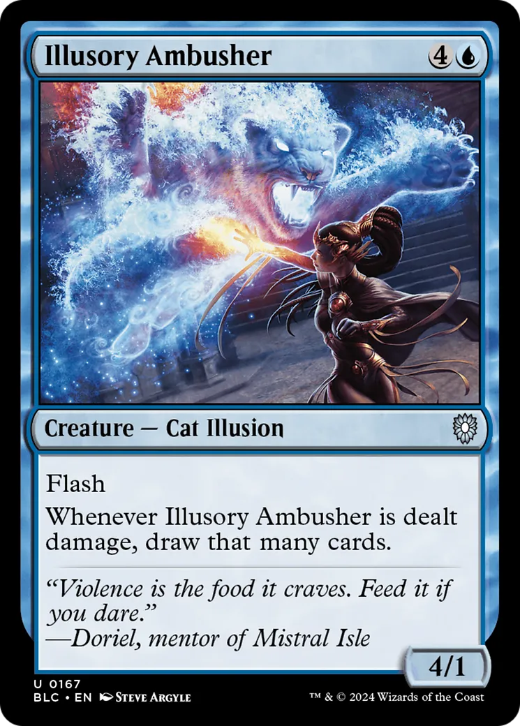 Illusory Ambusher from Bloomburrow Commander - Magic: The Gathering
