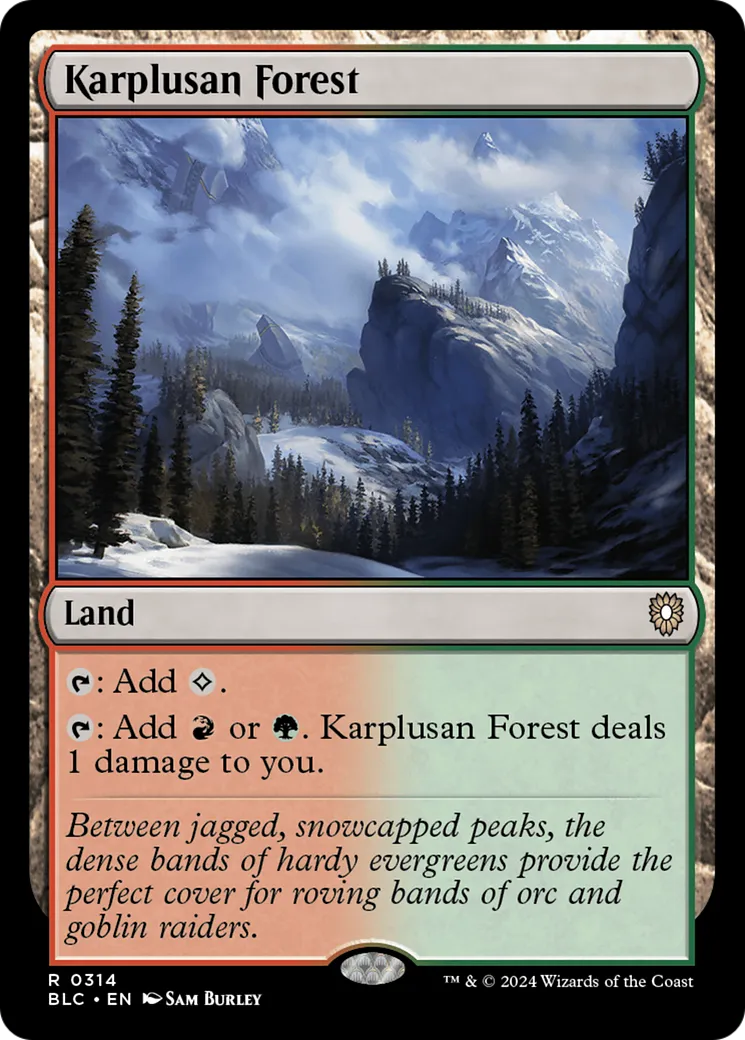 Karplusan Forest — Bloomburrow Commander — Magic: The Gathering