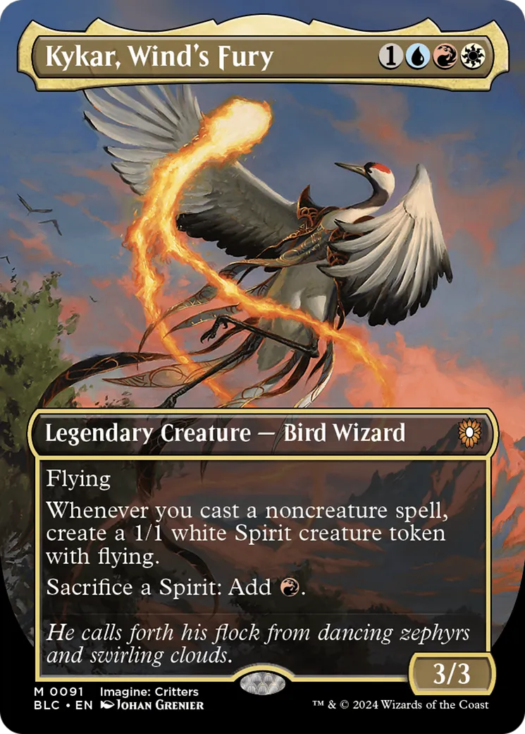 Kykar, Wind's Fury — Bloomburrow Commander — Magic: The Gathering