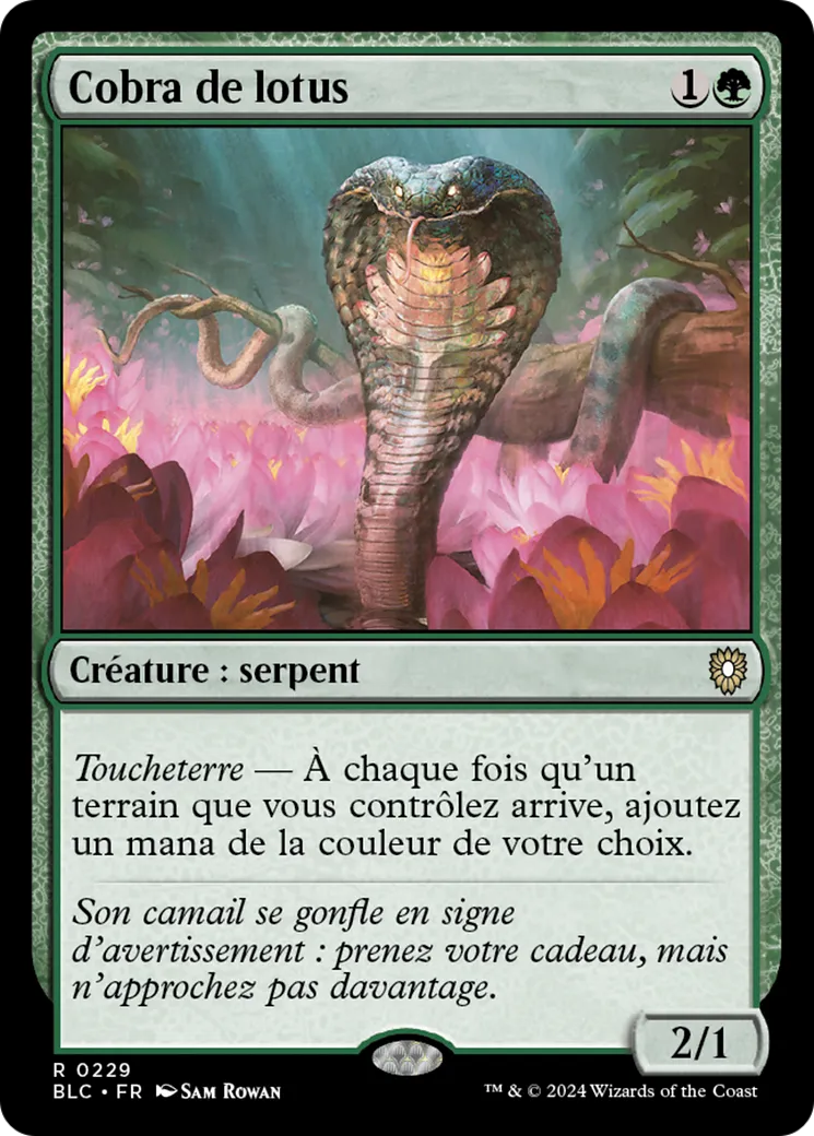 Cobra de lotus — Bloomburrow Commander — Magic: The Gathering