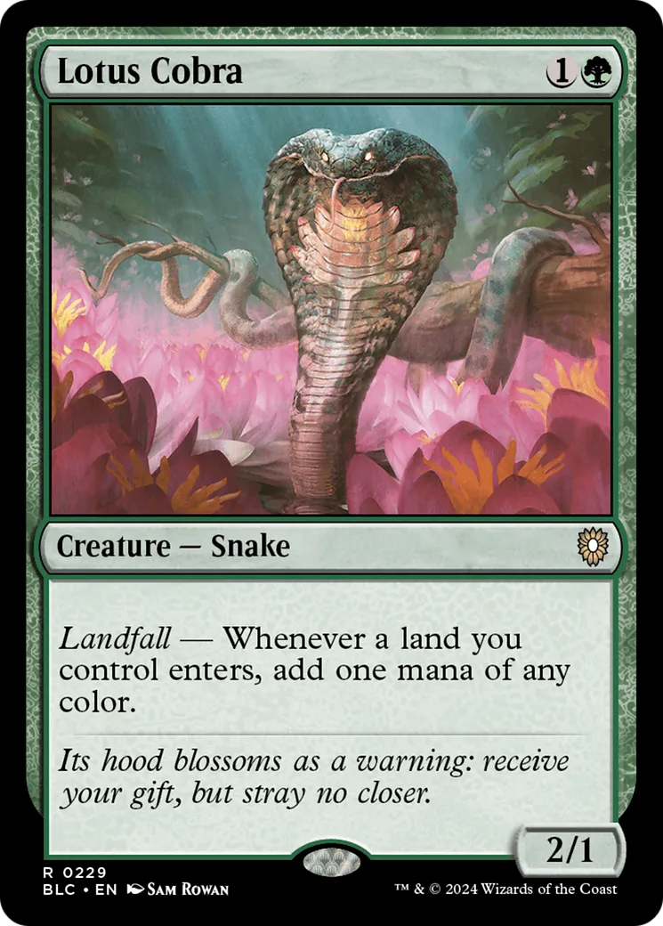 Lotus Cobra — Bloomburrow Commander — Magic: The Gathering
