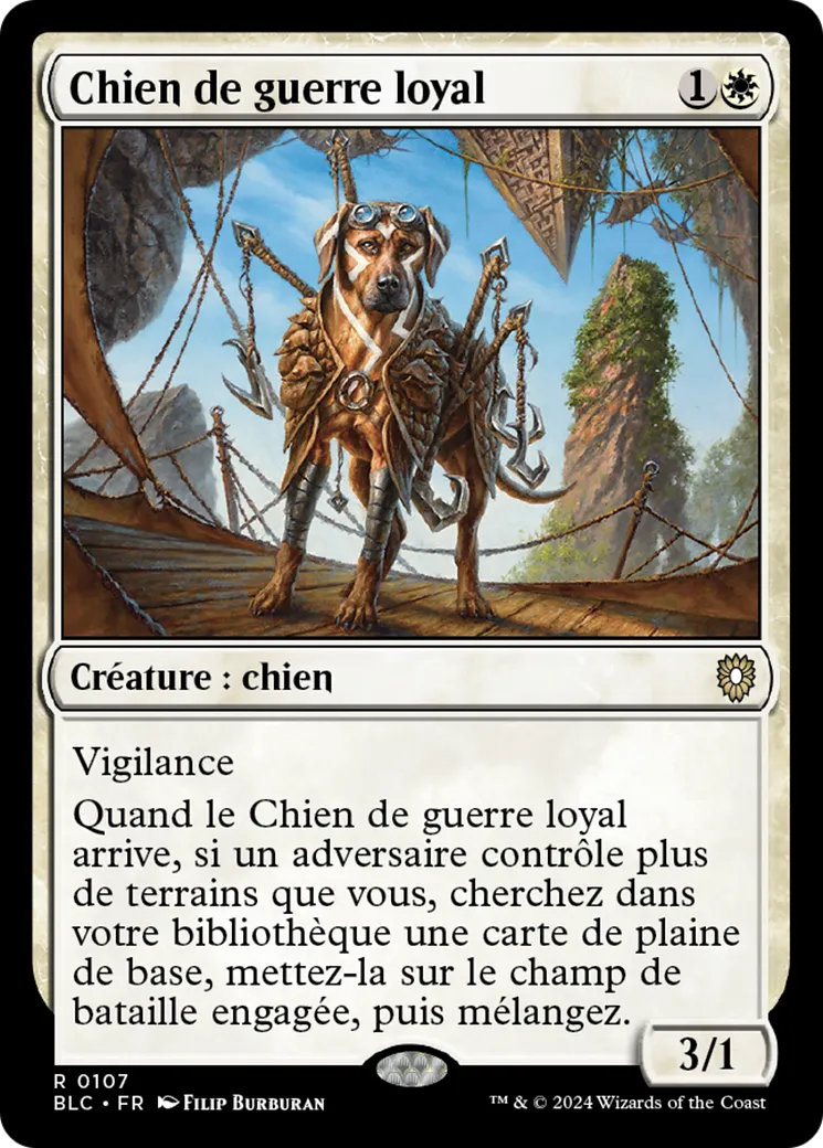 Chien de guerre loyal — Bloomburrow Commander — Magic: The Gathering