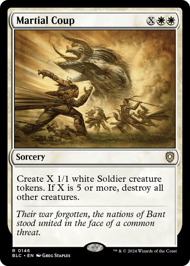 Coup d'état militaire — Bloomburrow Commander — Magic: The Gathering