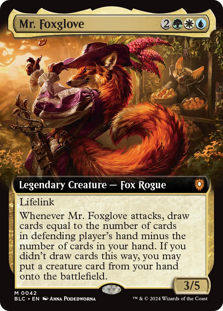 Mr. Foxglove from Bloomburrow Commander - Magic: The Gathering