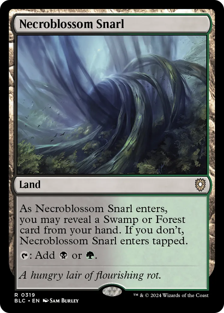 Necroblossom Snarl — Bloomburrow Commander — Magic: The Gathering