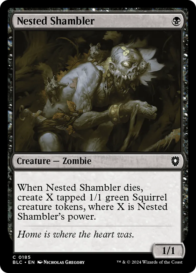 Nested Shambler — Bloomburrow Commander — Magic: The Gathering