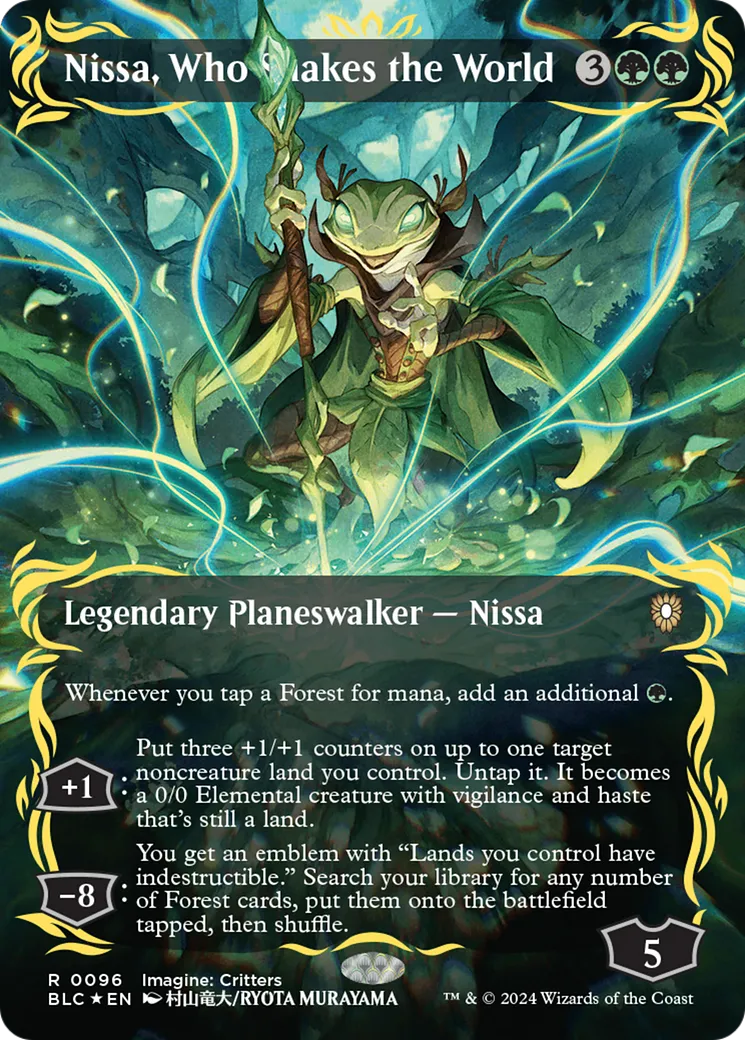 Nissa, celle qui fait trembler le monde — Bloomburrow Commander — Magic: The Gathering