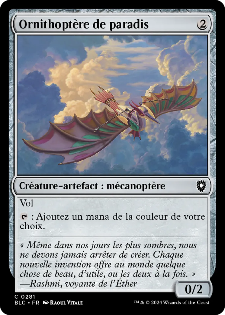Ornithoptère de paradis — Bloomburrow Commander — Magic: The Gathering