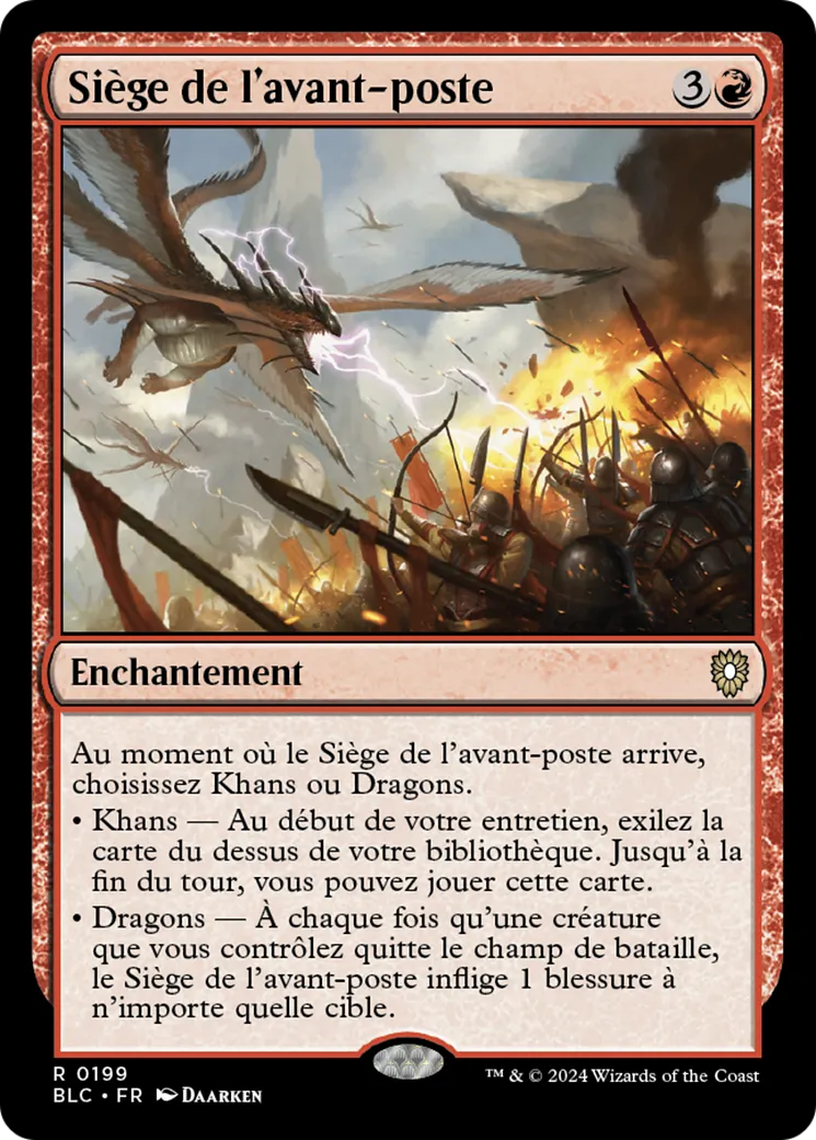 Siège de l'avant-poste — Bloomburrow Commander — Magic: The Gathering