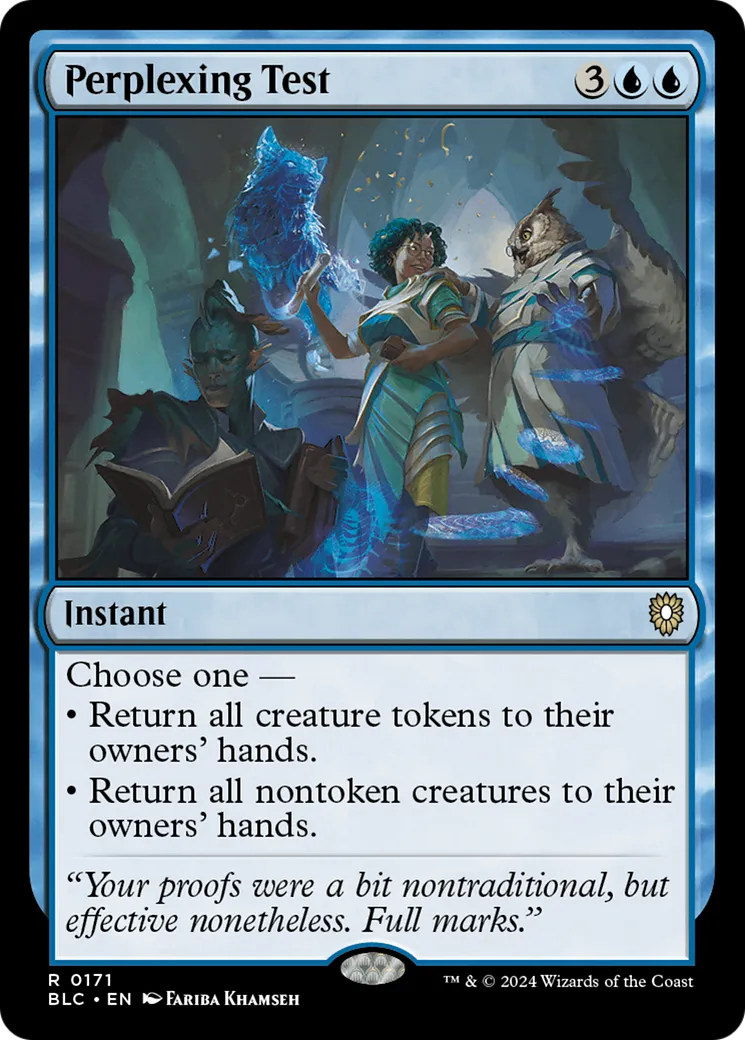Perplexing Test — Bloomburrow Commander — Magic: The Gathering
