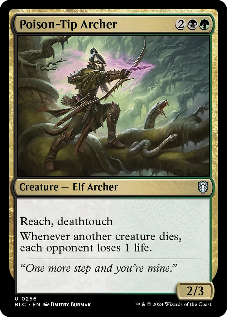 Poison-Tip Archer — Bloomburrow Commander — Magic: The Gathering