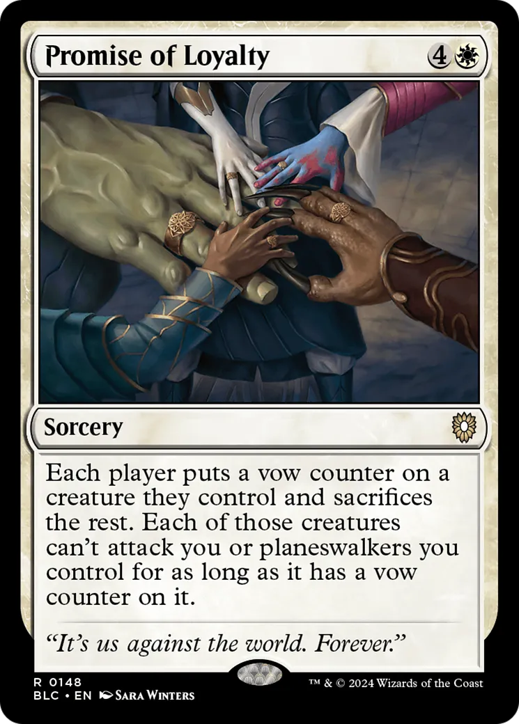 Promise of Loyalty — Bloomburrow Commander — Magic: The Gathering