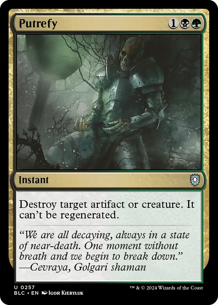 Putréfier — Bloomburrow Commander — Magic: The Gathering