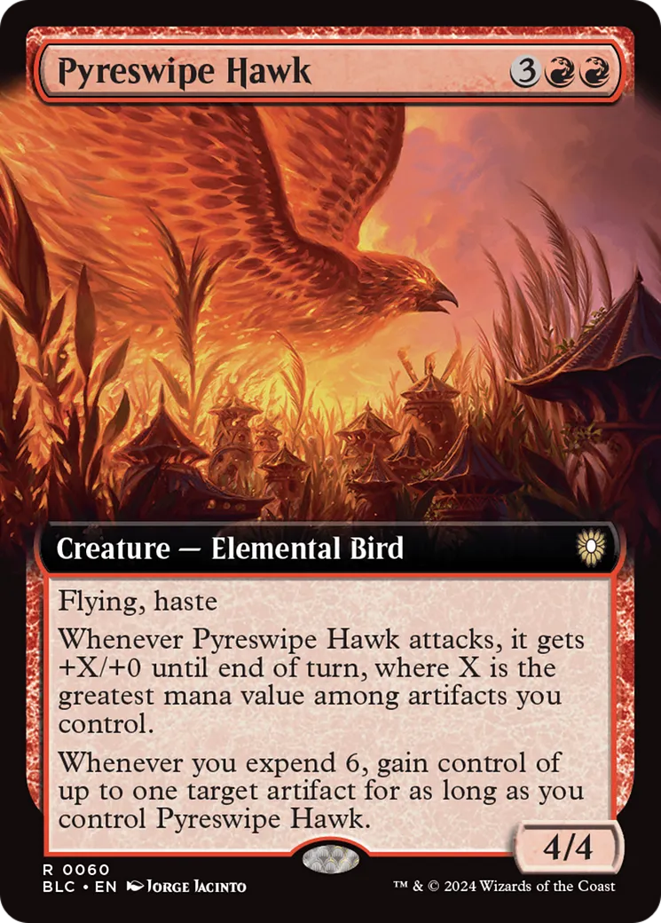 Pyreswipe Hawk — Bloomburrow Commander — Magic: The Gathering
