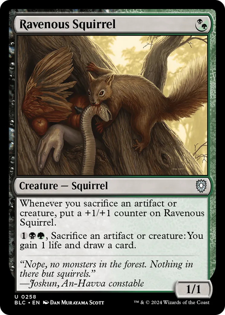 Écureuil affamé — Bloomburrow Commander — Magic: The Gathering