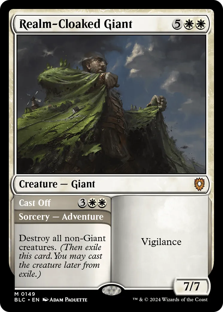 Realm-Cloaked Giant // Cast Off — Bloomburrow Commander — Magic: The Gathering