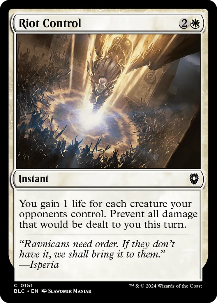 Contrôle anti-émeute — Bloomburrow Commander — Magic: The Gathering