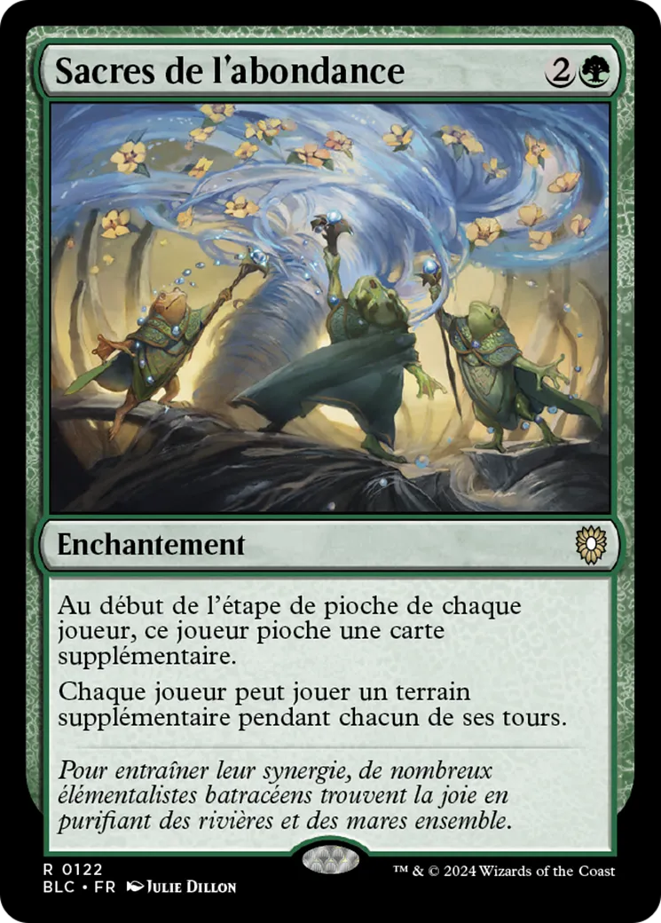 Sacres de l'abondance — Bloomburrow Commander — Magic: The Gathering
