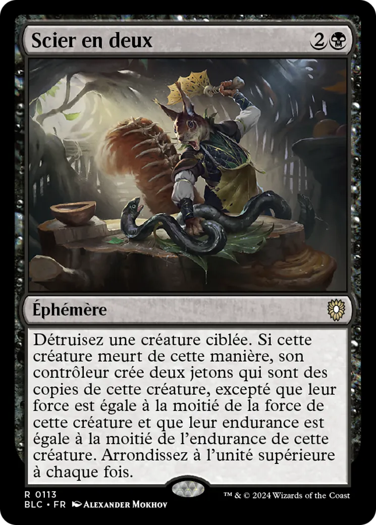 Scier en deux — Bloomburrow Commander — Magic: The Gathering
