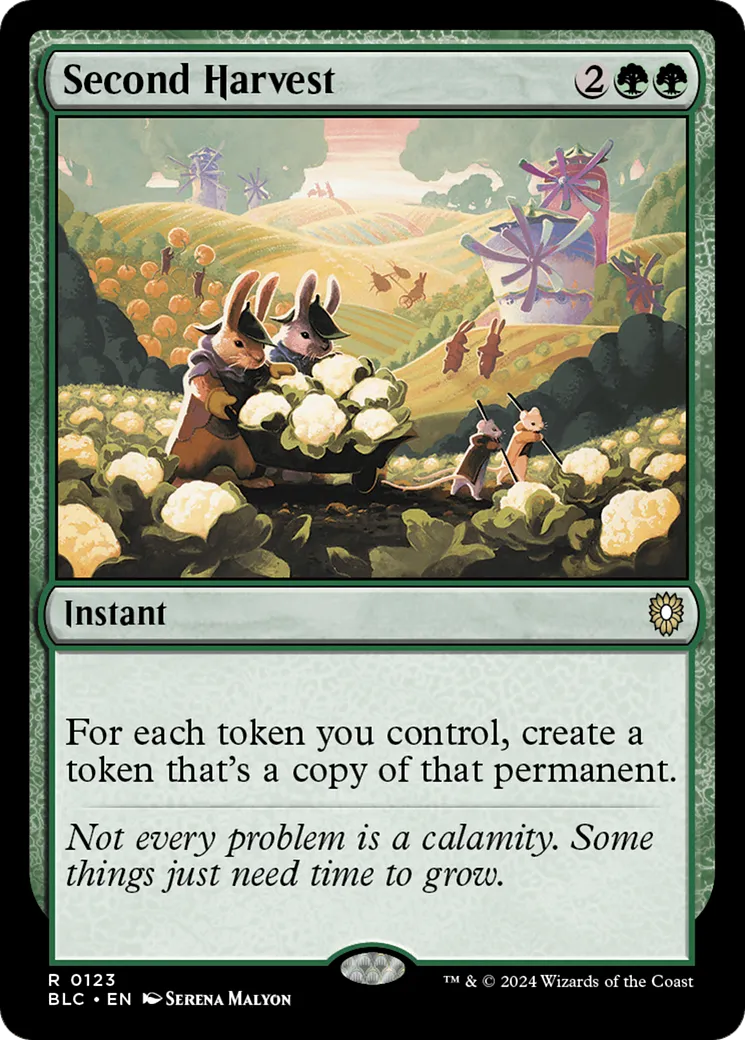 Second Harvest — Bloomburrow Commander — Magic: The Gathering