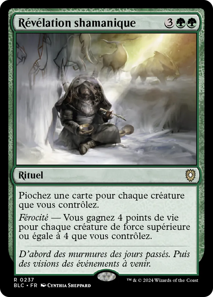Révélation shamanique — Bloomburrow Commander — Magic: The Gathering