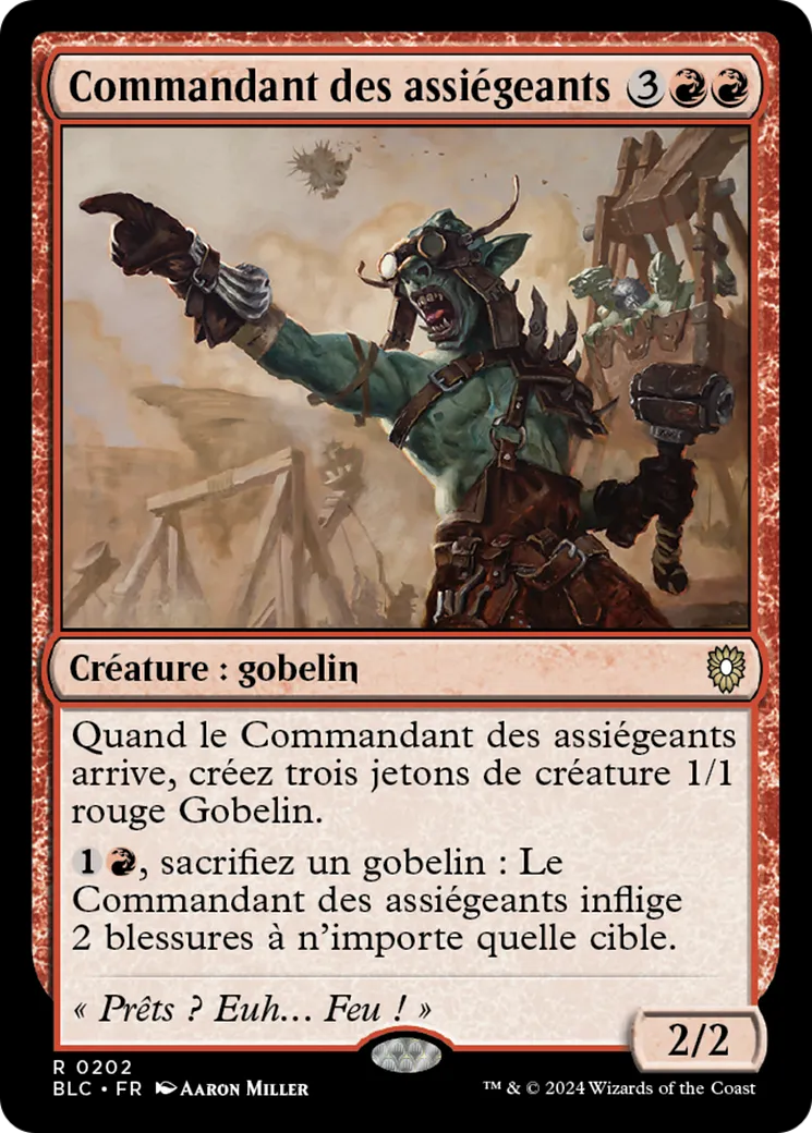 Commandant des assiégeants — Bloomburrow Commander — Magic: The Gathering