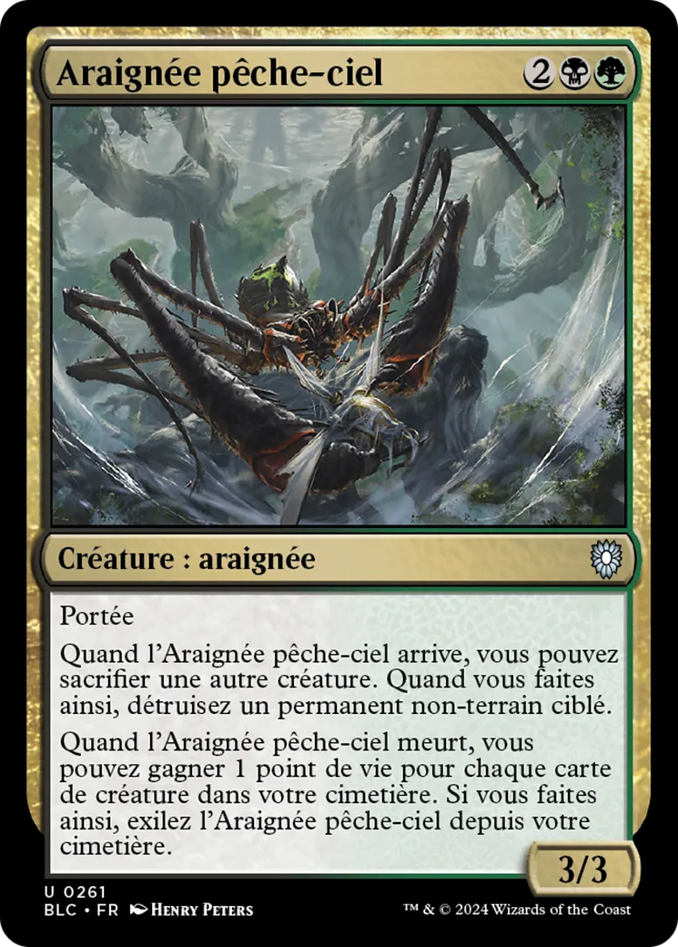 Araignée pêche-ciel — Bloomburrow Commander — Magic: The Gathering