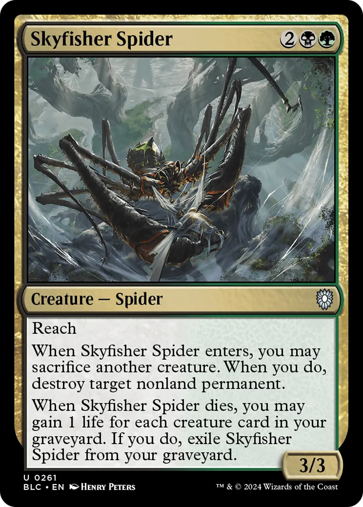 Araignée pêche-ciel — Bloomburrow Commander — Magic: The Gathering