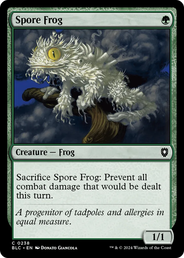 Spore Frog from Bloomburrow Commander - Magic: The Gathering