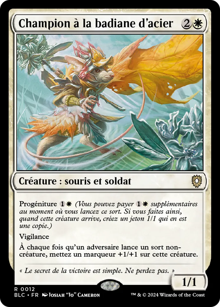 Champion à la badiane d'acier — Bloomburrow Commander — Magic: The Gathering