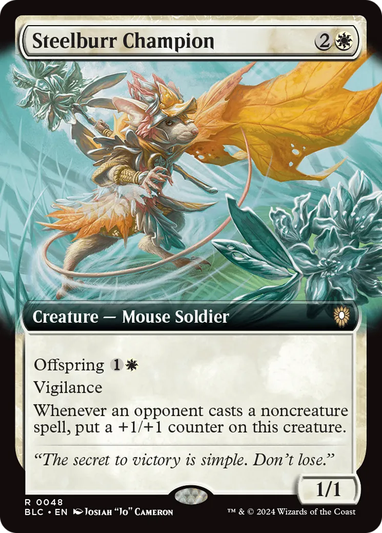 Steelburr Champion — Bloomburrow Commander — Magic: The Gathering