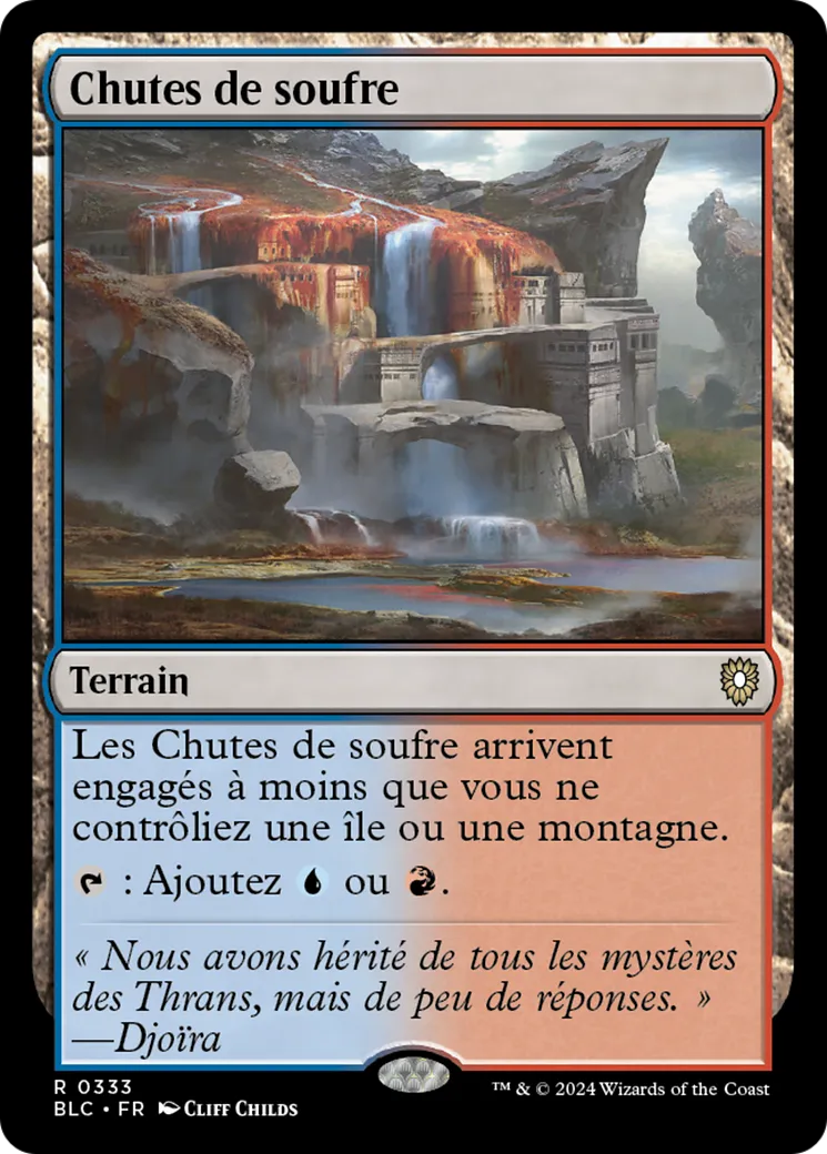 Chutes de soufre — Bloomburrow Commander — Magic: The Gathering
