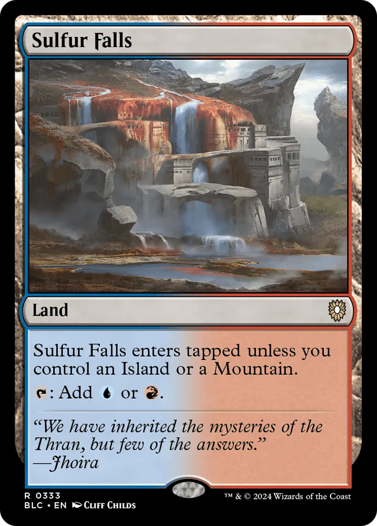 Chutes de soufre — Bloomburrow Commander — Magic: The Gathering