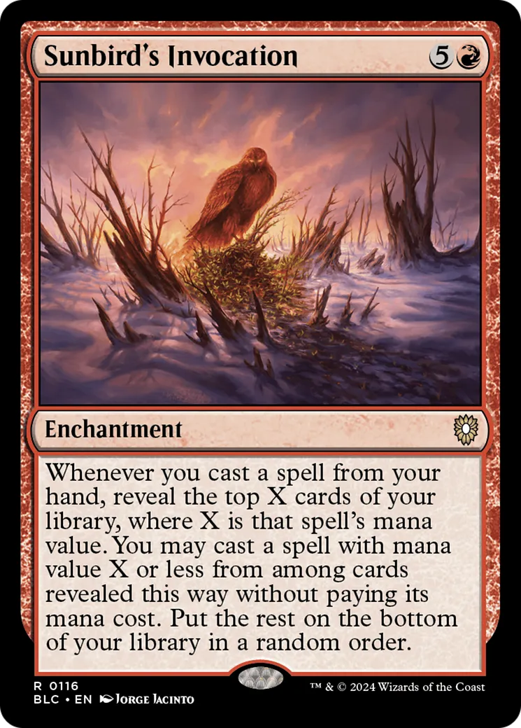 Invocation de l'oiseau-soleil — Bloomburrow Commander — Magic: The Gathering