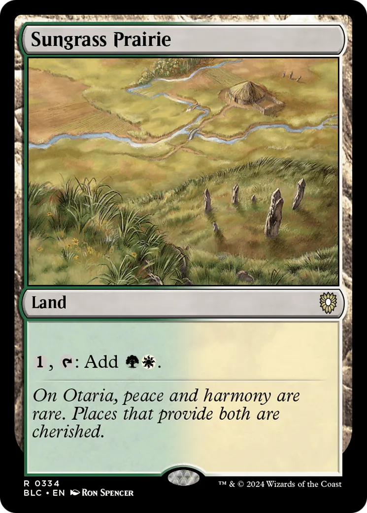 Sungrass Prairie — Bloomburrow Commander — Magic: The Gathering