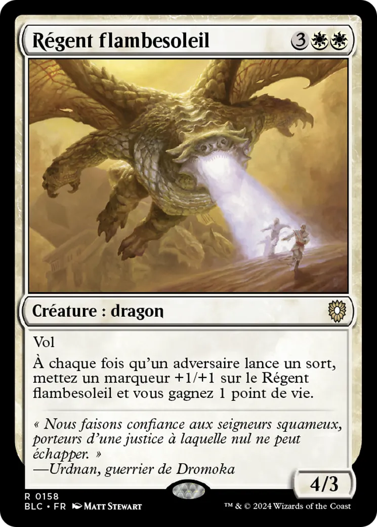 Régent flambesoleil — Bloomburrow Commander — Magic: The Gathering