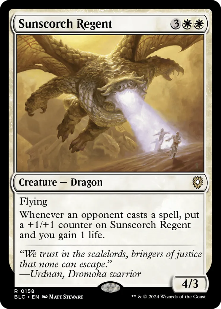 Sunscorch Regent — Bloomburrow Commander — Magic: The Gathering