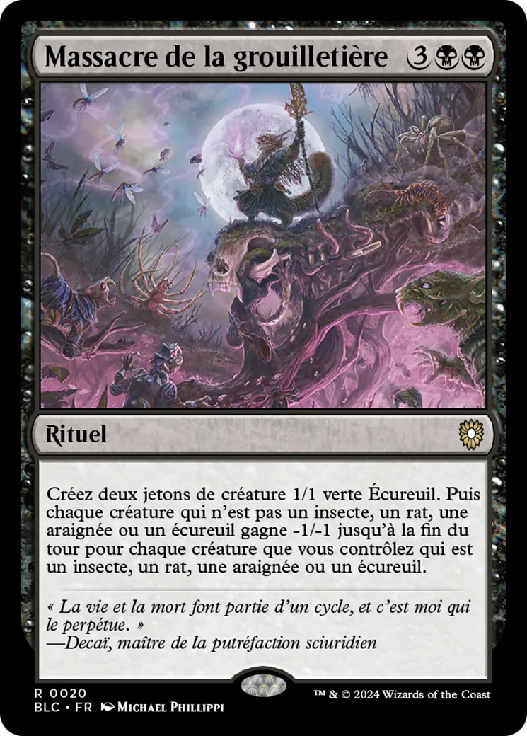 Massacre de la grouilletière — Bloomburrow Commander — Magic: The Gathering