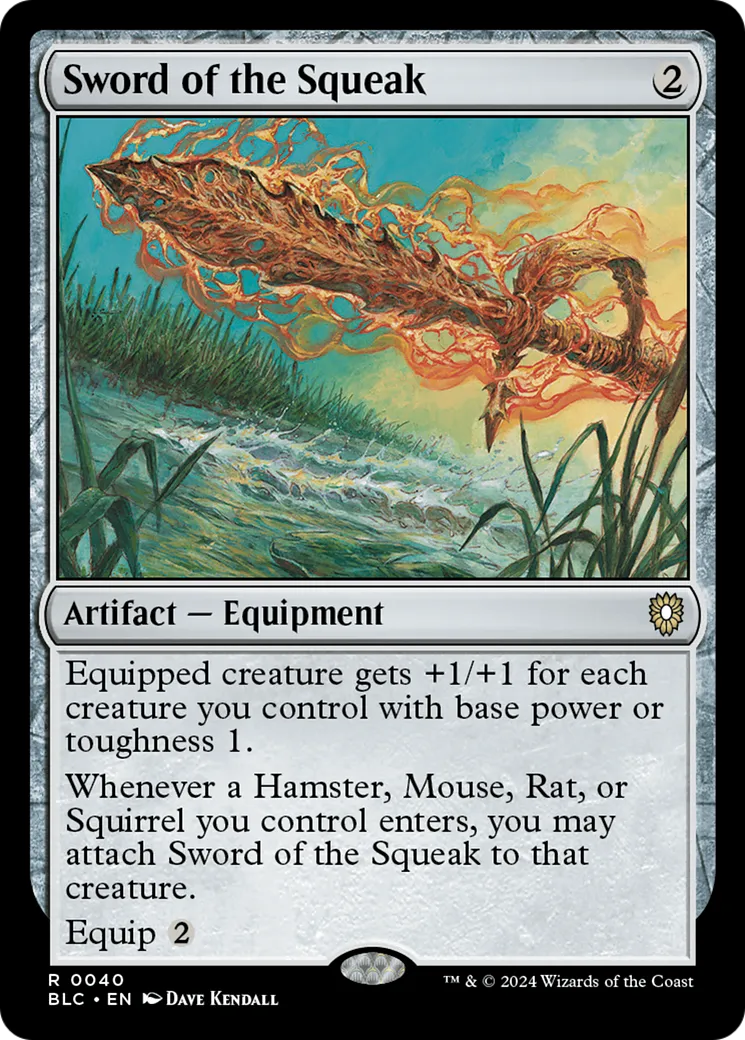 Sword of the Squeak — Bloomburrow Commander — Magic: The Gathering