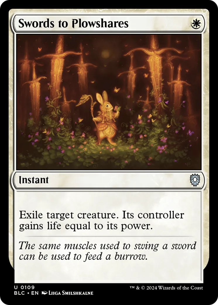 Swords to Plowshares — Bloomburrow Commander — Magic: The Gathering