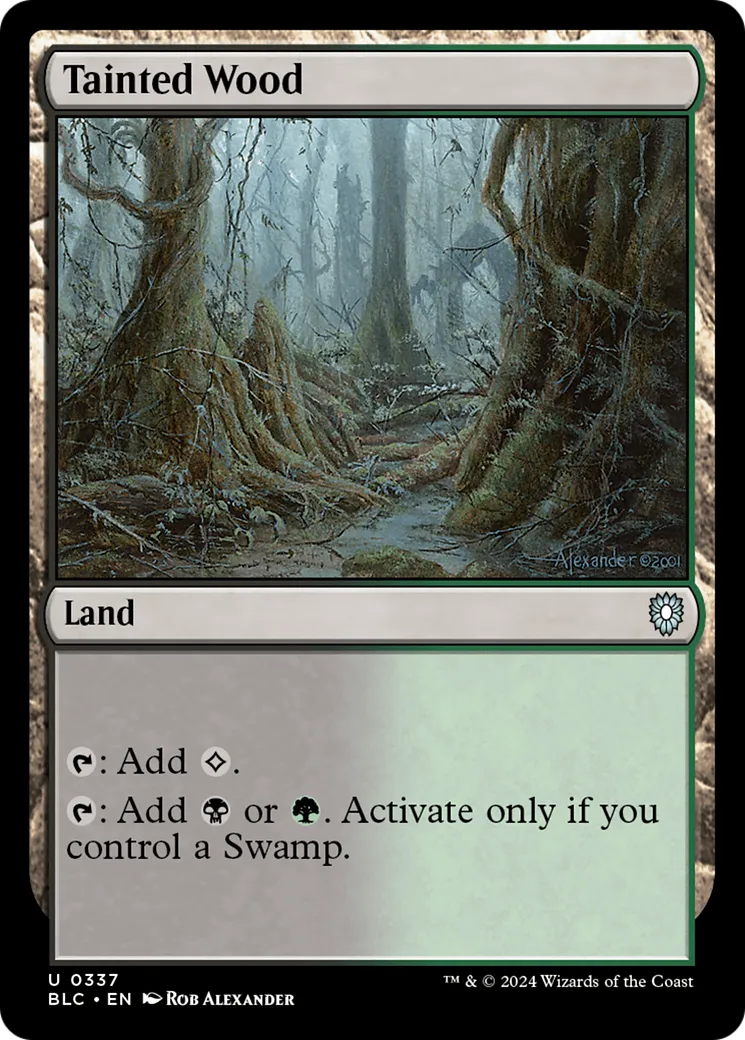Tainted Wood — Bloomburrow Commander — Magic: The Gathering