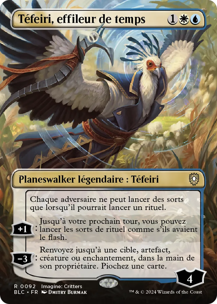 Téfeiri, effileur de temps — Bloomburrow Commander — Magic: The Gathering