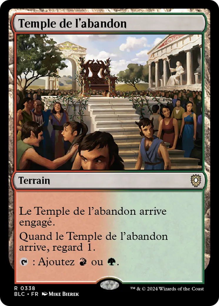 Temple de l'abandon — Bloomburrow Commander — Magic: The Gathering